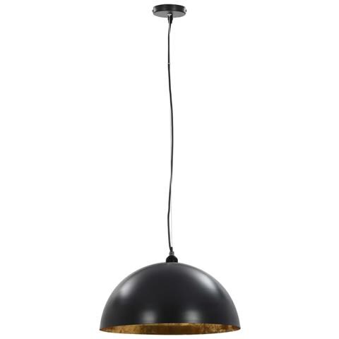 Lampadari 2 pz Nero e Oro Semi-Sferici 50 cm E27 - Foto 2