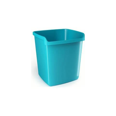 Cestino Gettacarte 15lt Mydesk Turchese - Foto 1