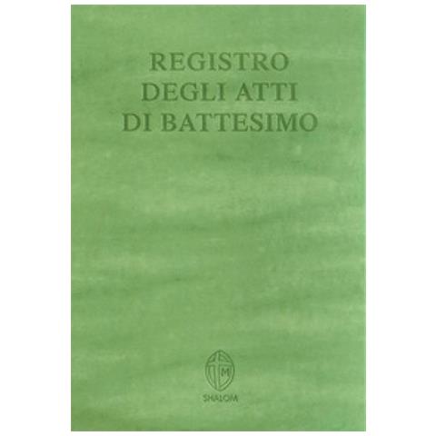 Editrice - Registro Degli Atti Di Battesimo - Foto 1
