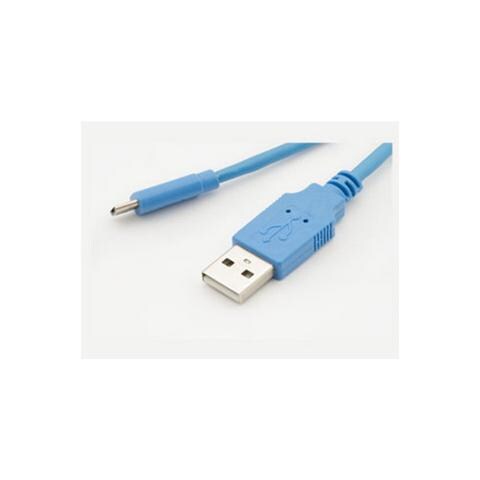 System-S Cavo USB 3.0 Angolare 1m | Tipo A Maschio A B Maschio | Trasferimento 5 Gbps | Blu