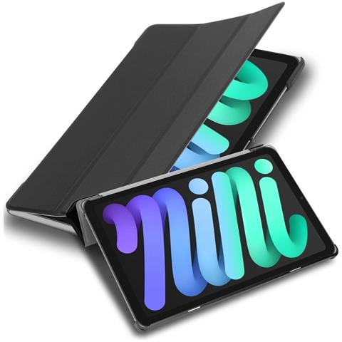 Custodia Per Tablet Compatibile Con Apple Ipad Mini 6 (8.3 Zoll) In Nero Satin - Coperchio Protettiva Ultra Sottile Con Funzione Auto Wake Up E Stand - Foto 1