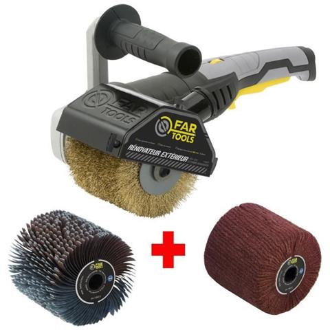 Pacchetto 615127: Renovator Rex120c + Spazzola E Cinghie In Nylon - Legno Speciale, Metallo E Pietra - Superfici Piane O Complesse - Foto 1