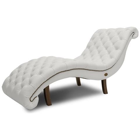Poltrona Cambridge - Bianco - Pelle - Chaise Longue - Foto 1