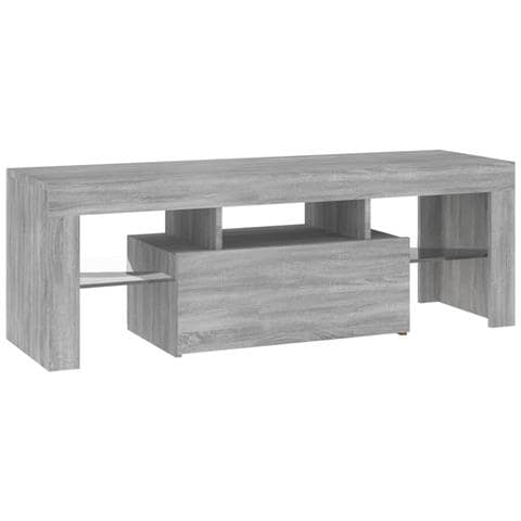 Mobile Porta TV con Luci LED Grigio Sonoma 120x35x40 cmcm - Foto 2