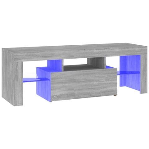 Mobile Porta TV con Luci LED Grigio Sonoma 120x35x40 cmcm - Foto 1