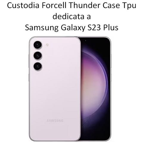 Thunder Custodia Tpu Silicone Cover Case Per Samsung Galaxy S23+ Plus S916 Black - Foto 2