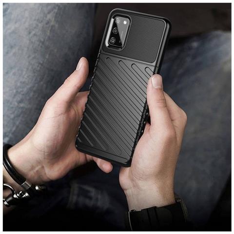 Thunder Custodia Tpu Silicone Cover Case Per Samsung Galaxy S23+ Plus S916 Black - Foto 5