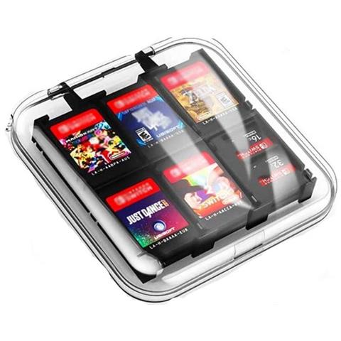 Porta Carte Per Giochi Per Nintendo Switch / Switch Lite 12 Slot Trasparente - Foto 1