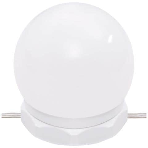 Set Tavolo Da Toeletta Bianco Con Led In Legno Multistrato - Foto 2