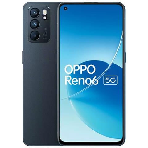 Reno6 5G 128 GB 5G Dual Sim Display 6.43" AMOLED Slot Nano SD Fotocamera 64 Mpx Android 11 Nero - Foto 1