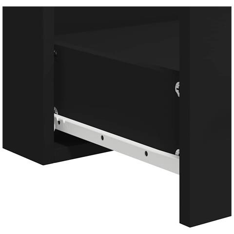 Mobile Da Bagno Con Specchio Nero In Legno Multistrato - Foto 2