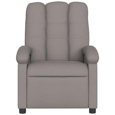 Poltrona Massaggiante Reclinabile Tortora in Tessuto - Foto 11