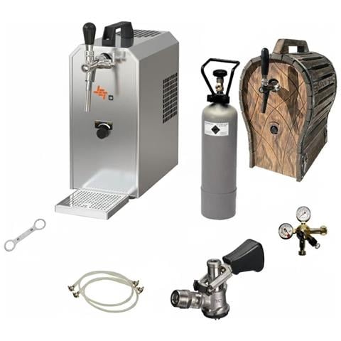 Set Completo - Spillatore Birra - Jet 30 Dispenser Birra Macchina Per Birra 1-linea 35 Litri /h - Raffreddatore A Flusso Con Botti In Legno Keg Nc Adattatore - Foto 6