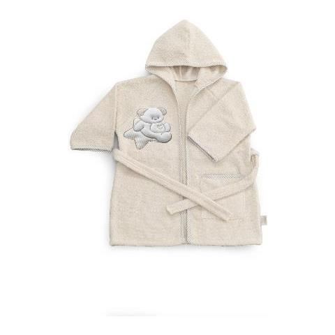 Accappatoio Italbaby 50 4000 376 Sweet Con Cappuccio Avorio - Foto 1