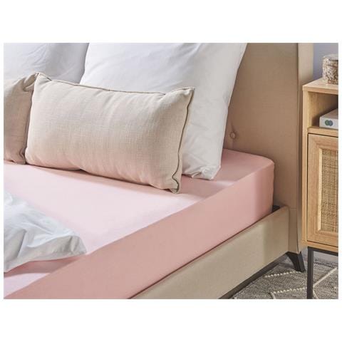 Coprimaterasso Elasticizzato Hofuf Cotone Rosa - Foto 1