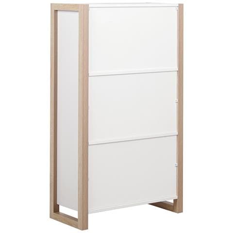 Libreria A 3 Ripiani Johnson Bianco - Foto 7