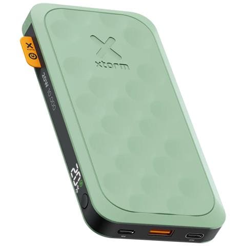 Powerbank 10 000mah Usb-a/2 Usb-c Fuel Serie 5 Pd 20w Con Display Digitale, Verde - Foto 1