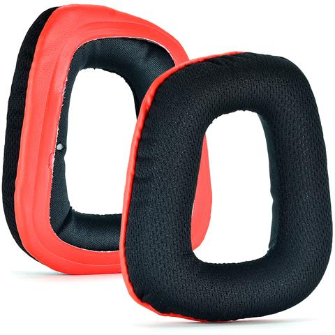 Cuscinetti Auricolari Per Logitech G35 G930 G430 F450 G331 G231 G431 G432 Black+red - Foto 2