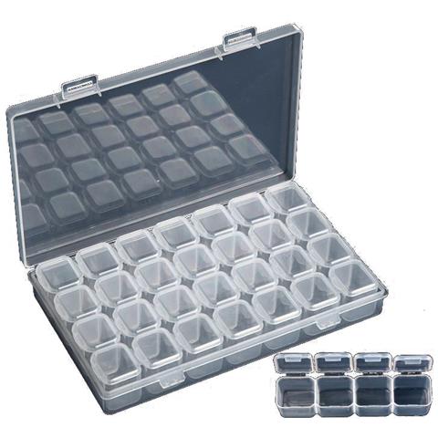 Organizer Per Scatola Portaoggetti Trasparente Con 28 Griglie - Foto 1