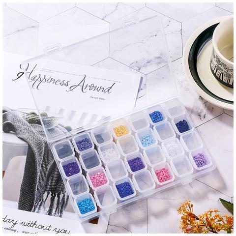 Organizer Per Scatola Portaoggetti Trasparente Con 28 Griglie - Foto 3