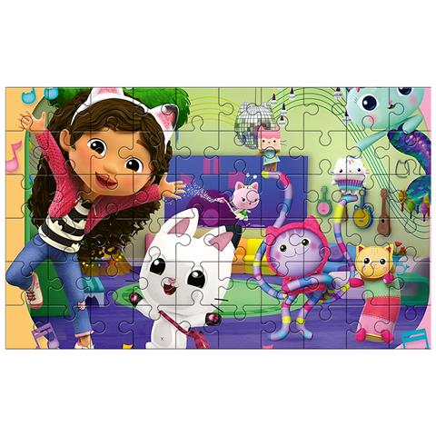 Puzzle Per Casa Delle Bambole Da 60 Pezzi Di Gabby, Multicolore - Foto 2