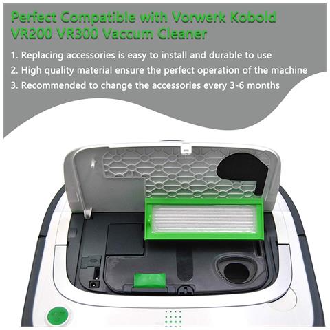 Kit Di Parti Di Ricambio Per Robot Aspirapolvere Vorwerk Kobold Vr200 Vr300 - Foto 2