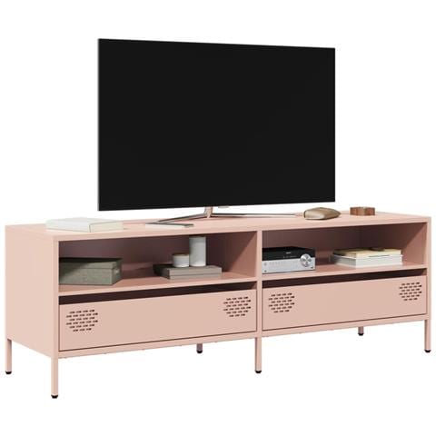 Mobile Tv Rosa 135x39x43,5 Cm In Acciaio Laminato A Freddo - Foto 1
