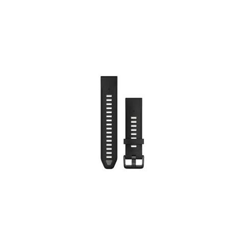 Garmin Quickfit-armband 20 Mm Silikon Schwarz/kieselgrau (010-13391-00) - Foto 1