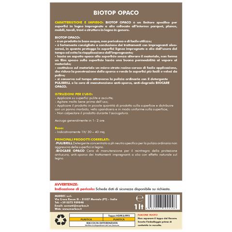 Biotop Opaco 1lt - Cera Per Parquet - Foto 2