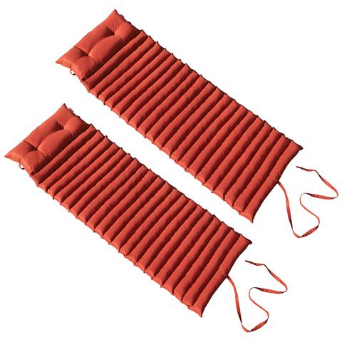 Set Di 2 Materassi Prendisole 180 Cm Terracotta - 2x Sormiou Terracotta - Foto 1