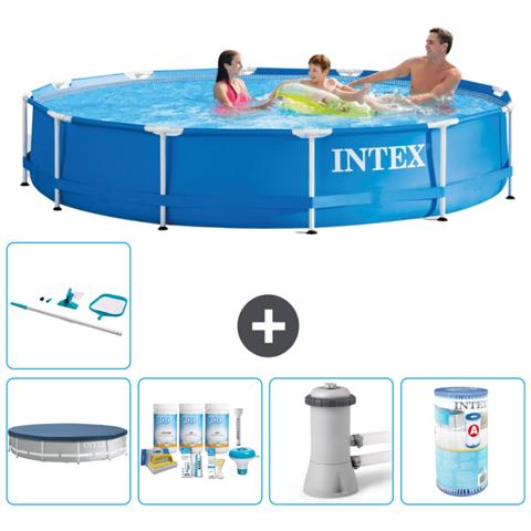 Piscina Fuori Terra - In Giro - 366x76 Cm - Blu - Include Accessori Coordinati A1547 - Foto 1