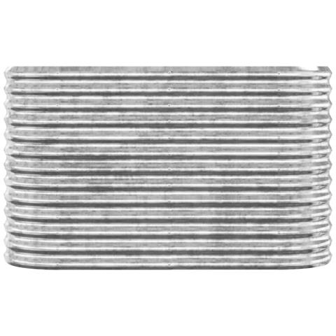 Letto Giardino Acciaio Verniciato A Polvere 114x40x68cm Argento - Foto 2