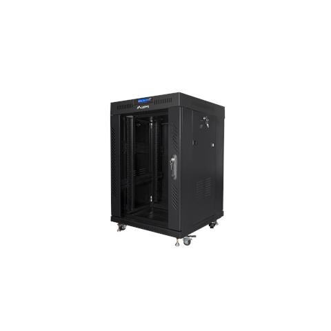 Lanberg FF01-6615-12BL, Rack indipendenti, 15U, 800 kg, Lucchetti, Griglie, Piedini regolabili - Foto 1