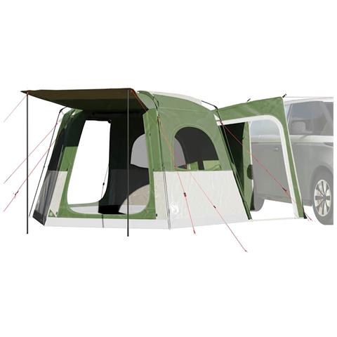 Tenda da Campeggio per Auto per 4 Persone Verde Impermeabile - Foto 1