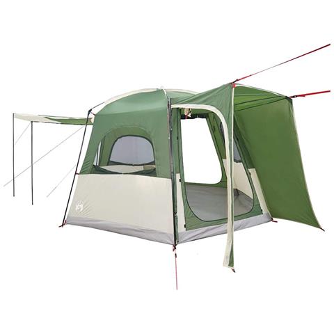 Tenda da Campeggio per Auto per 4 Persone Verde Impermeabile - Foto 2