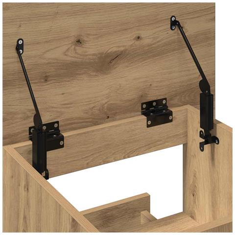 Leggio Podio con Ruote Rovere Artigianale in Legno Ingegnerizzato - Foto 9