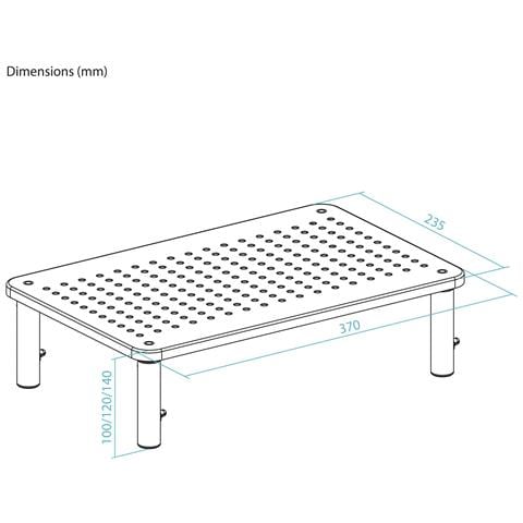 TQMR081 Supporti a parete per TV Scrivania Nero - Foto 2