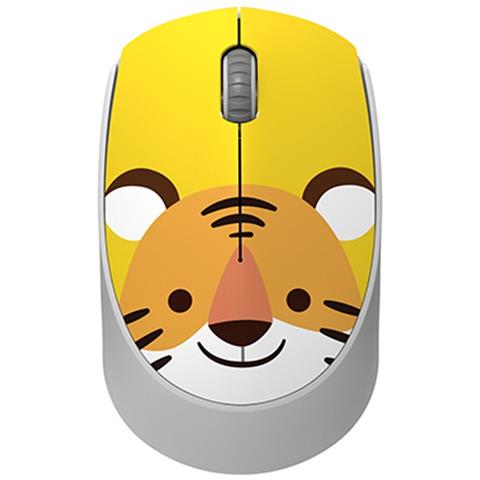 Mouse Ottico Usb Wireless 2.4g Con Design Tigre Gialla - Foto 1