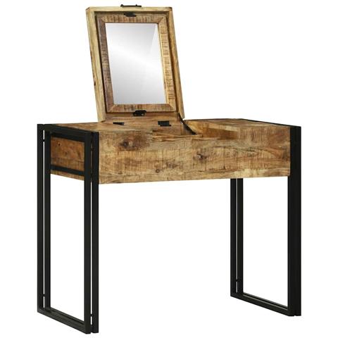 Tavolo da Trucco Marrone Legno massello di mango - Foto 2