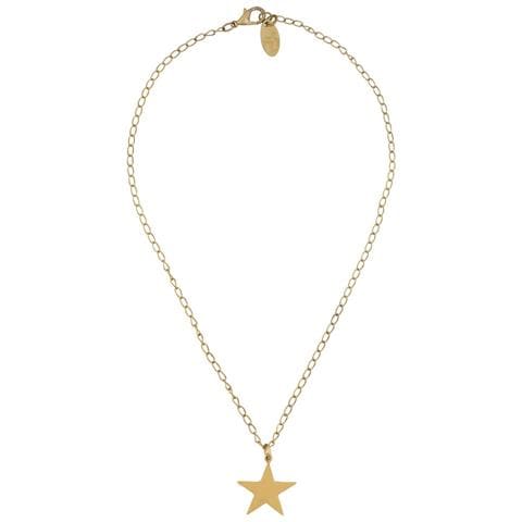 Collana Girocollo In Oro Con Ciondolo A Stella, 40 Cm - Foto 1