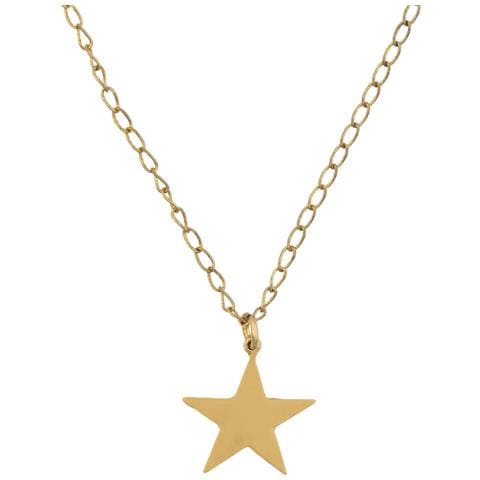 Collana Girocollo In Oro Con Ciondolo A Stella, 40 Cm - Foto 4