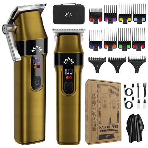 Kit Tagliacapelli Professionale 2 In 1 Per Uomo: Taglio E Rifinitura Perfetti Gold - Foto 1
