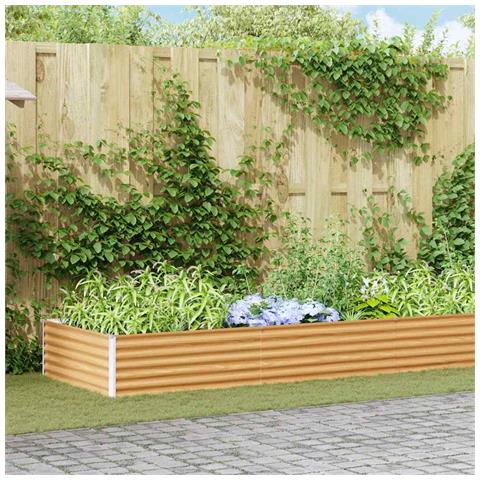 Letto rialzato da giardino 970 x 100 x 36 cm Acciaio zincato - Foto 2