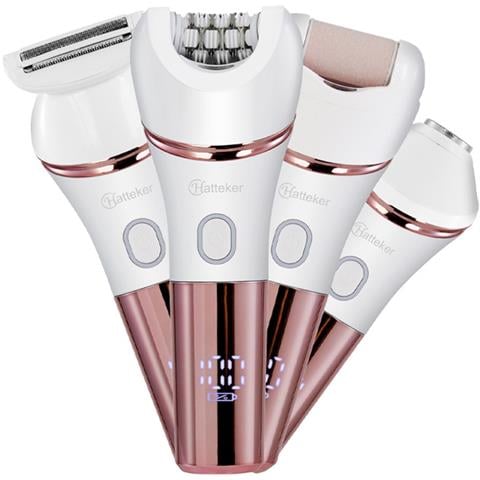 Set Depilatore E Rifinitore Elettrico 4-in-1 Rosa - Indolore E Impermeabile - Foto 2