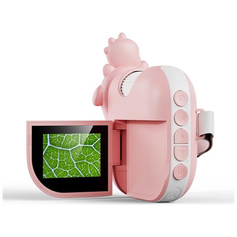 Microscopio Digitale Portatile Con Schermo Led, Ingrandimento 1000x Per Educazione Stem Pink - Foto 1