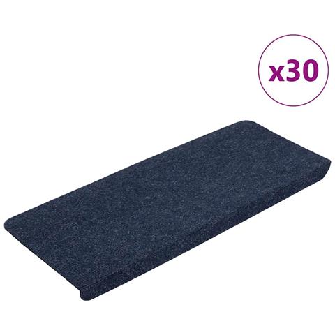 Tappetini Autoadesivi per Scale 30 pz Blu 65x24,5x3,5 cm - Foto 1