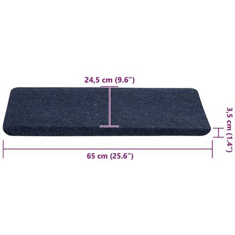 Tappetini Autoadesivi per Scale 30 pz Blu 65x24,5x3,5 cm - Foto 9
