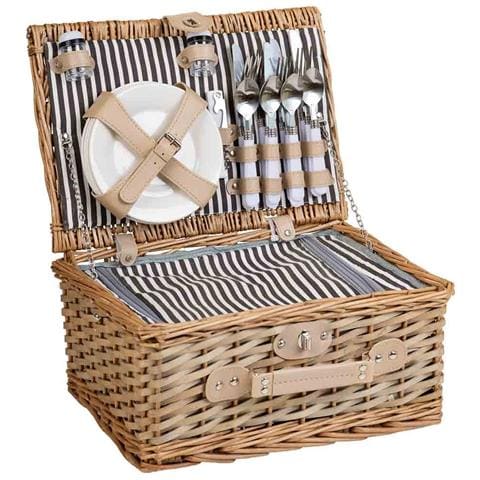 Cestino Pic-nic Marrone 40x28x19h - Foto 1