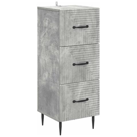 Mobile con Cassetti Grigio Cemento 33 x 34,5 x 89,5 cm - Foto 1