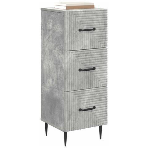 Mobile con Cassetti Grigio Cemento 33 x 34,5 x 89,5 cm - Foto 2